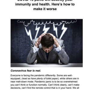 COVID-19 Panic Will Destroy Your Immunity & Health - LifeWorks Group