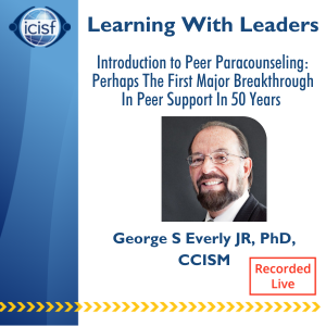 Introduction to Peer Paracounseling: Perhaps The First Major Breakthrough In Peer Support In 50 Years