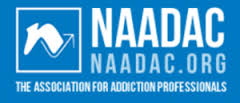 NAADAC logo for addiction professionals website